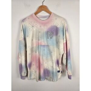 Disney World Spirit Jersey 100 Years of Wonder Pastel Pullover Long Sleeve Small